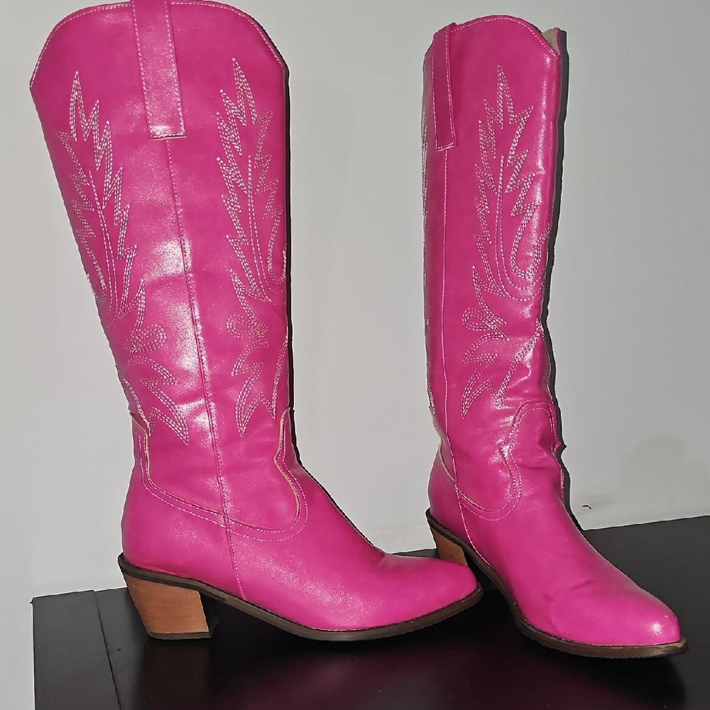 Pink Western Cowboy Boots